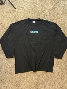 Vintage Deep CD World Christian Bible Verse Graphic Long Sleeve Ephesians 3:18